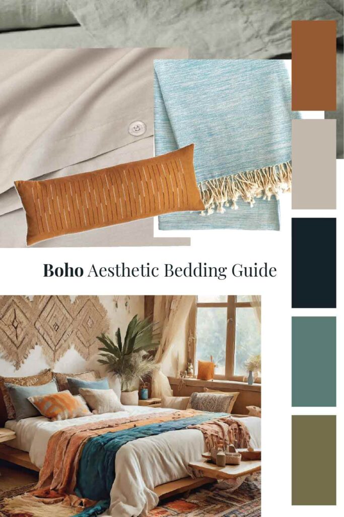 A boho bedding aesthetic guide